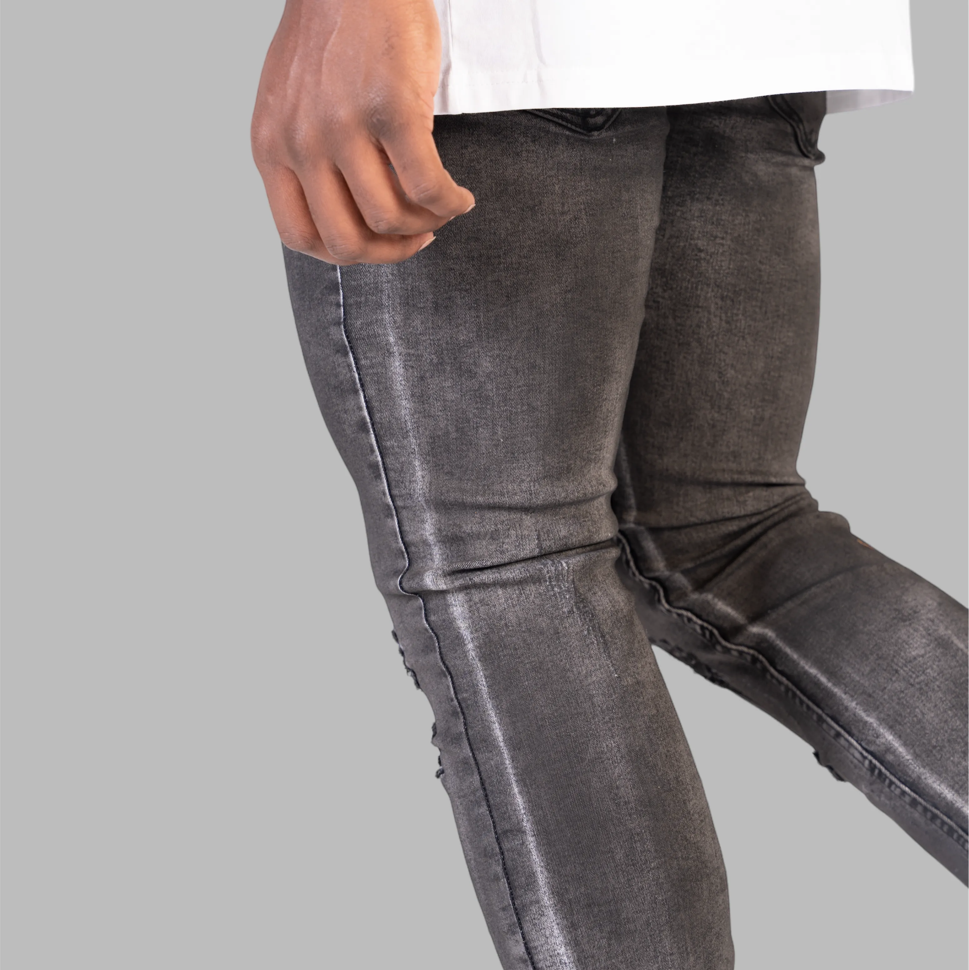 Relapse Jeans Ash 104 Skinny Denim Charcoal