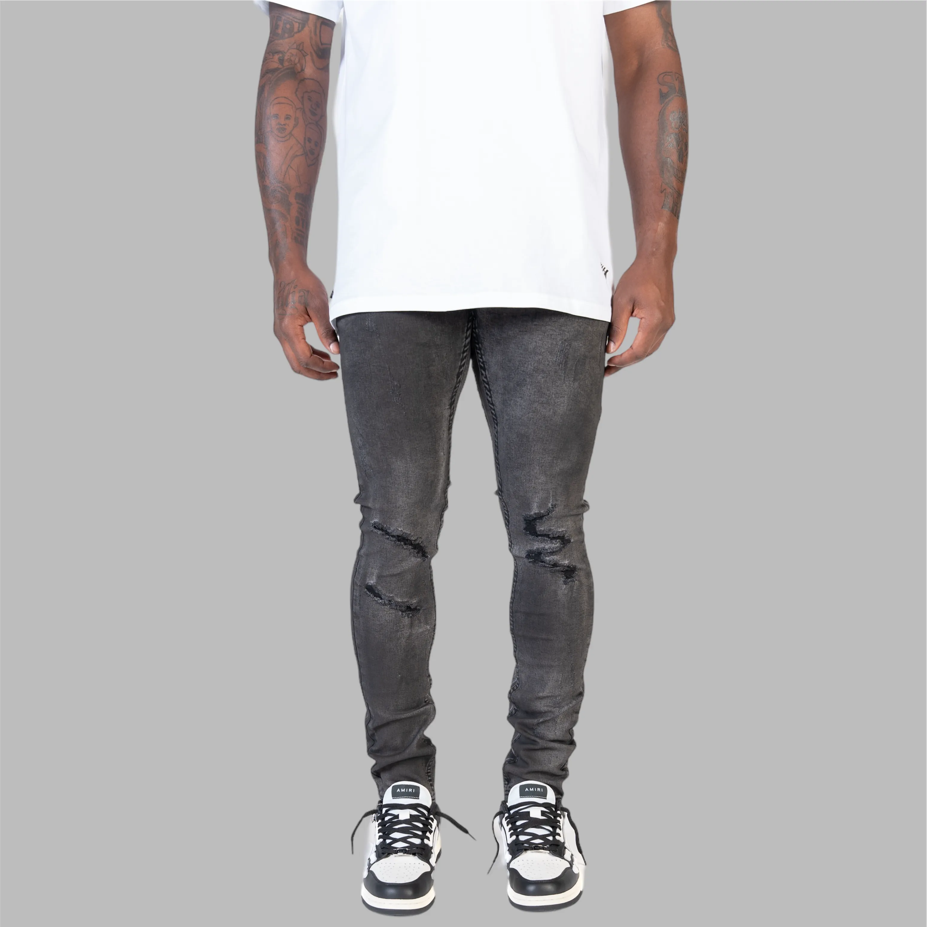 Relapse Jeans Ash 104 Skinny Denim Charcoal