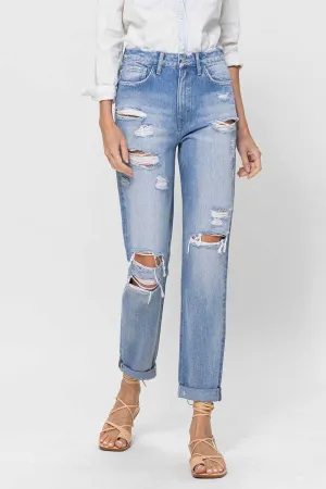 Riley ( rigid boyfriend jean)