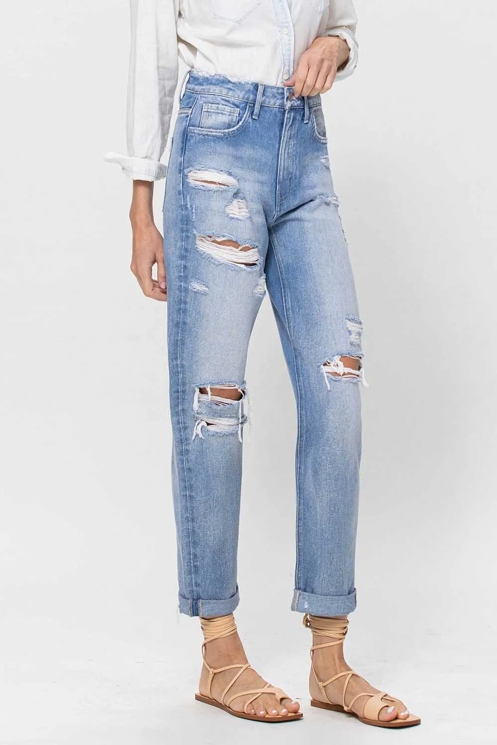 Riley ( rigid boyfriend jean)