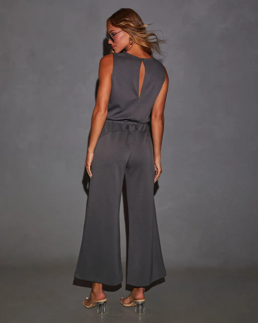 Rosella Wide Leg Drawstring Waist Jumpsuit