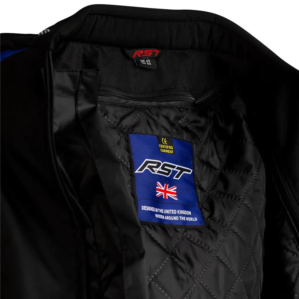 RST Axis CE Summer Textile Jacket - Black / Fluo Yellow / White