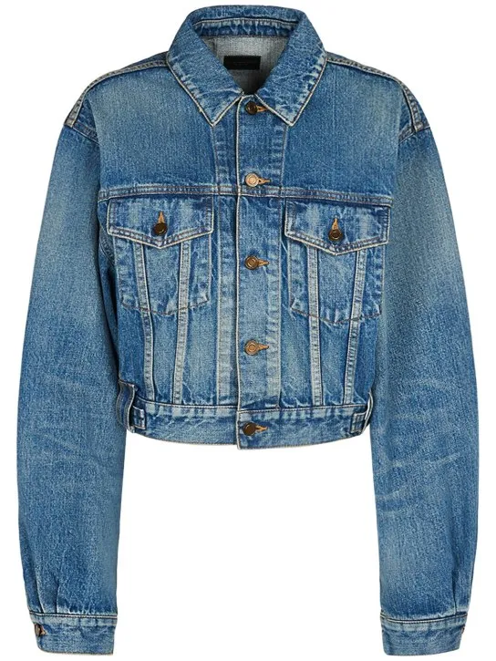 Saint Laurent   80&#x27;s cotton denim jacket 