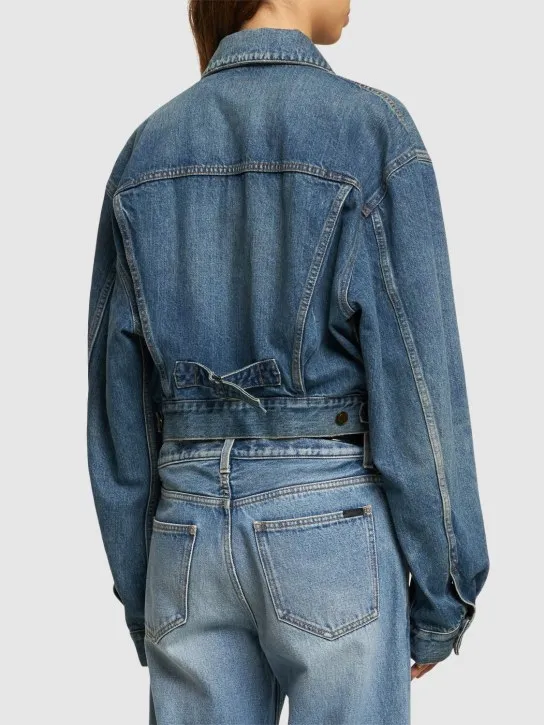 Saint Laurent   80&#x27;s cotton denim jacket 