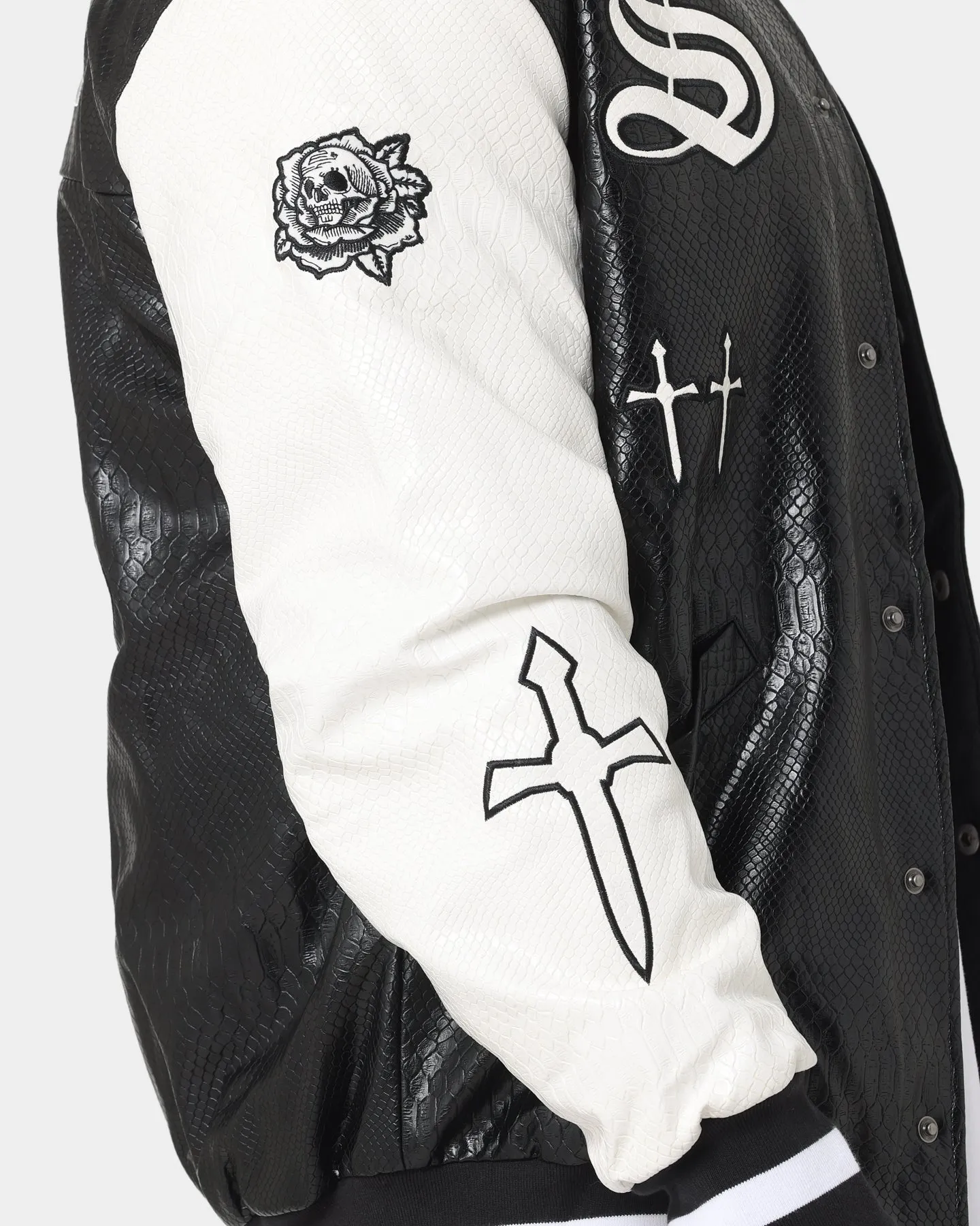 Saint Morta Graveyard Reptile Jacket Black/White