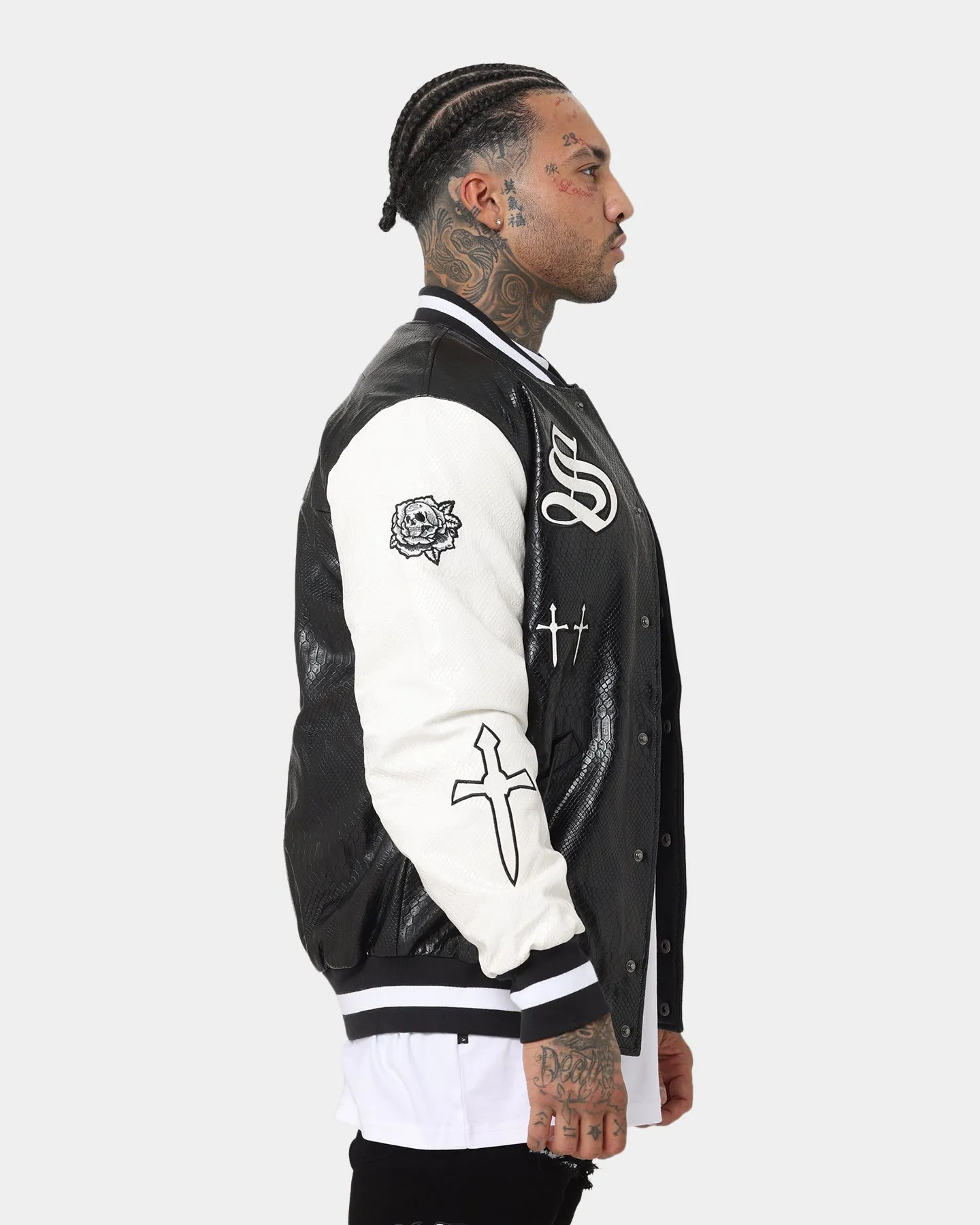 Saint Morta Graveyard Reptile Jacket Black/White