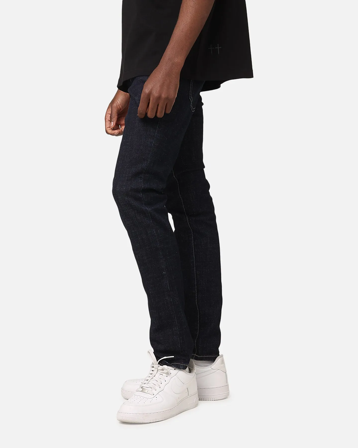 Saint Morta Tapered Denim Jeans Raw Indigo