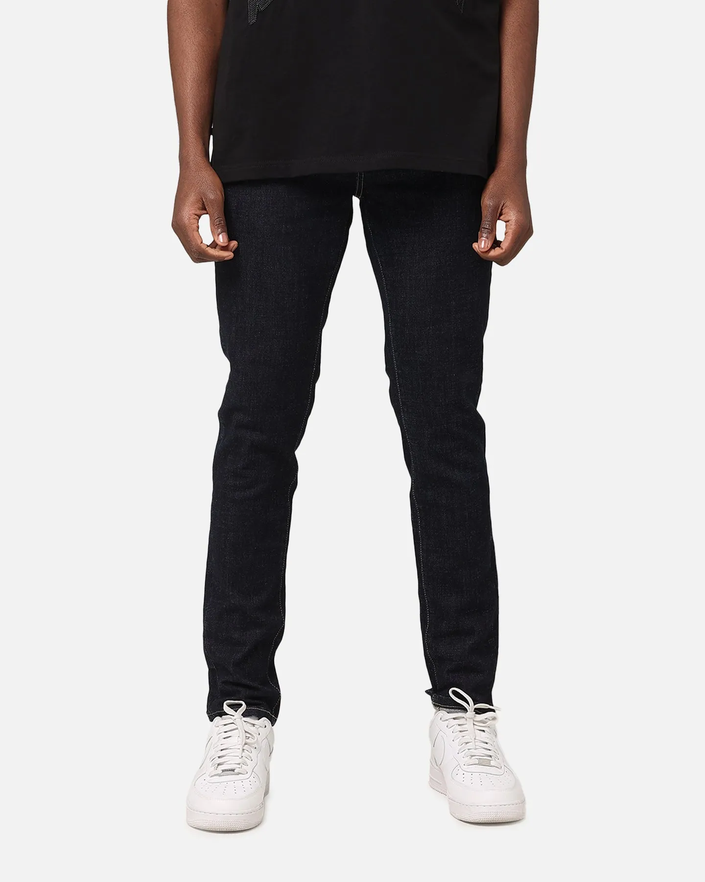 Saint Morta Tapered Denim Jeans Raw Indigo