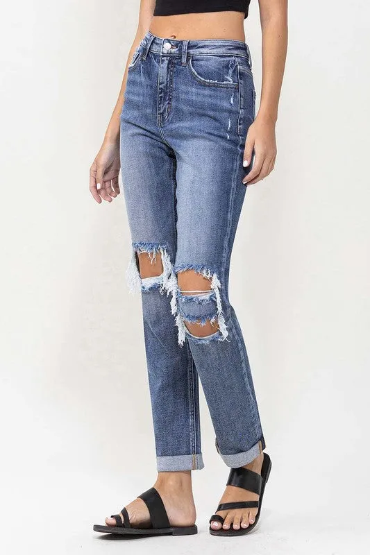 Scarlett Rolled Cuff Boyfriend Jean (Lovervet By Vervet)