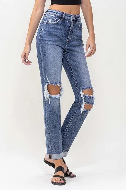 Scarlett Rolled Cuff Boyfriend Jean (Lovervet By Vervet)