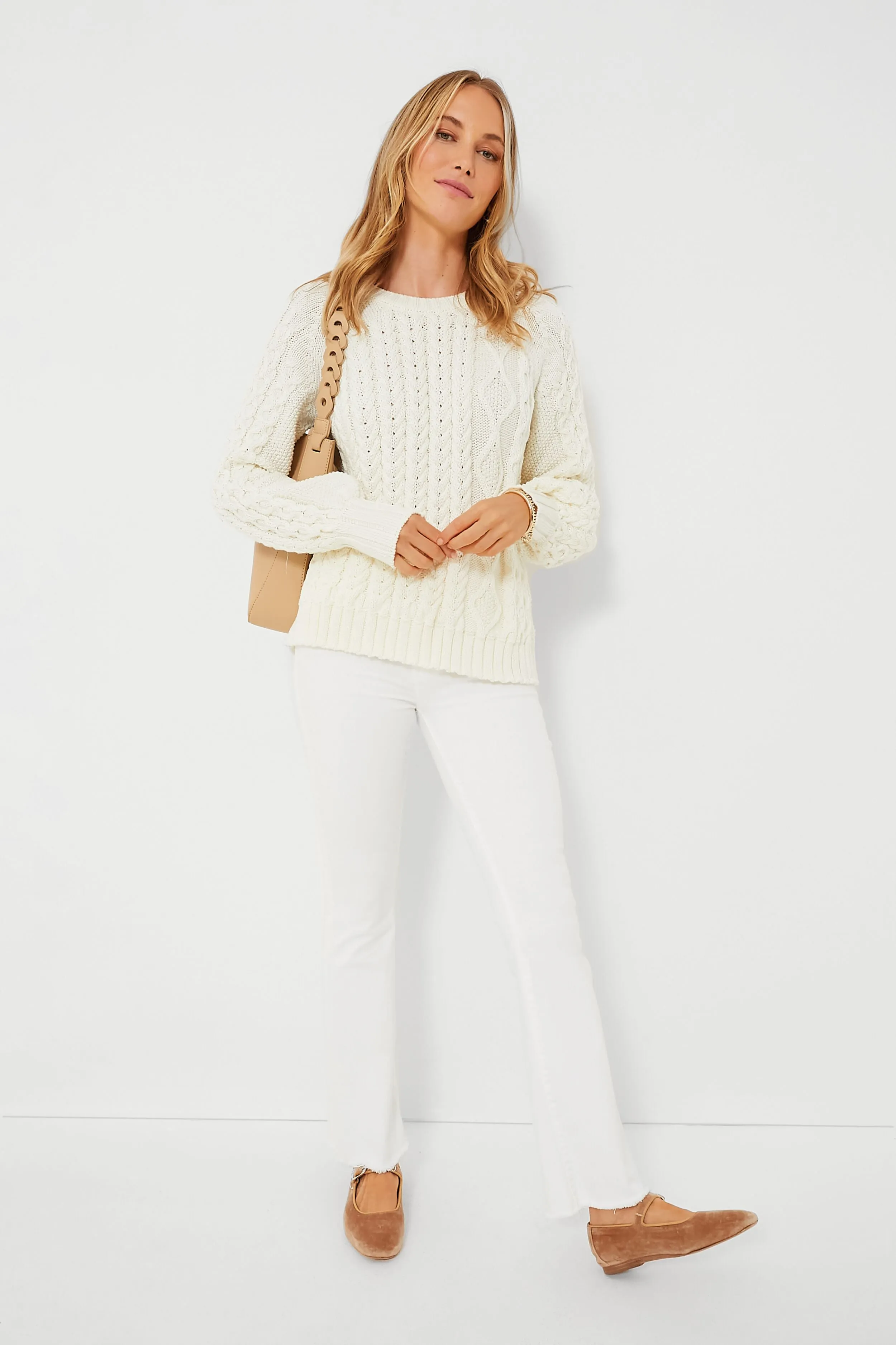 Sea Salt Harmonija Cable Sweater