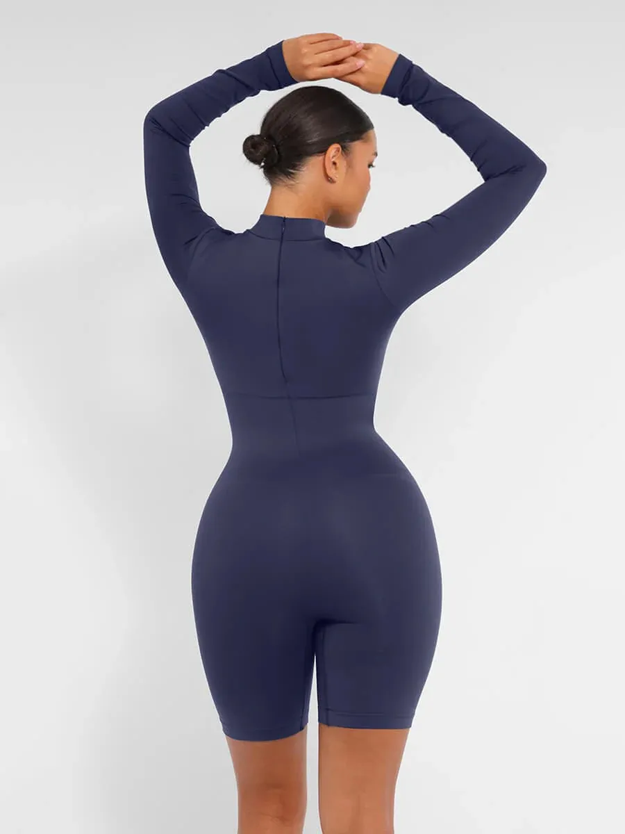 Seamless Tummy Control High Neck Jumpsuit