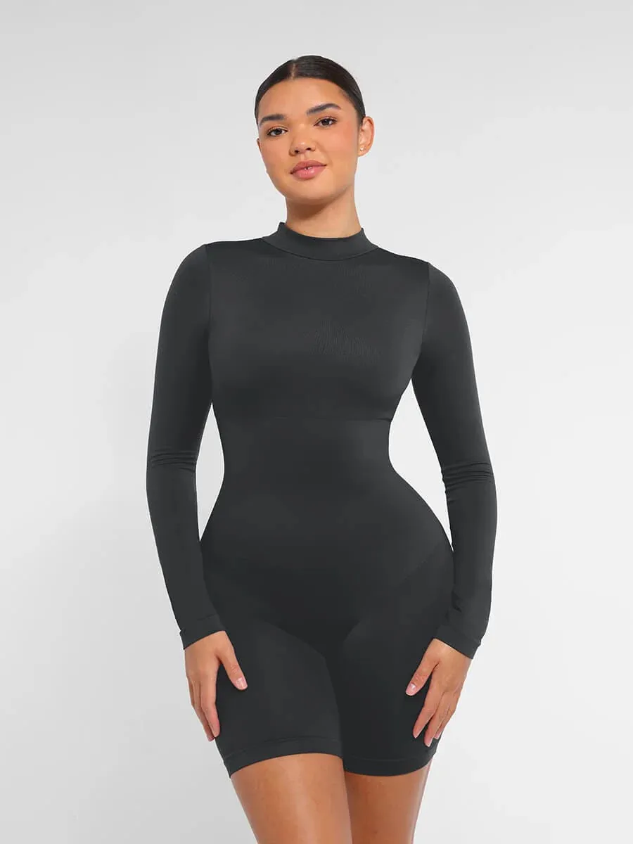 Seamless Tummy Control High Neck Jumpsuit