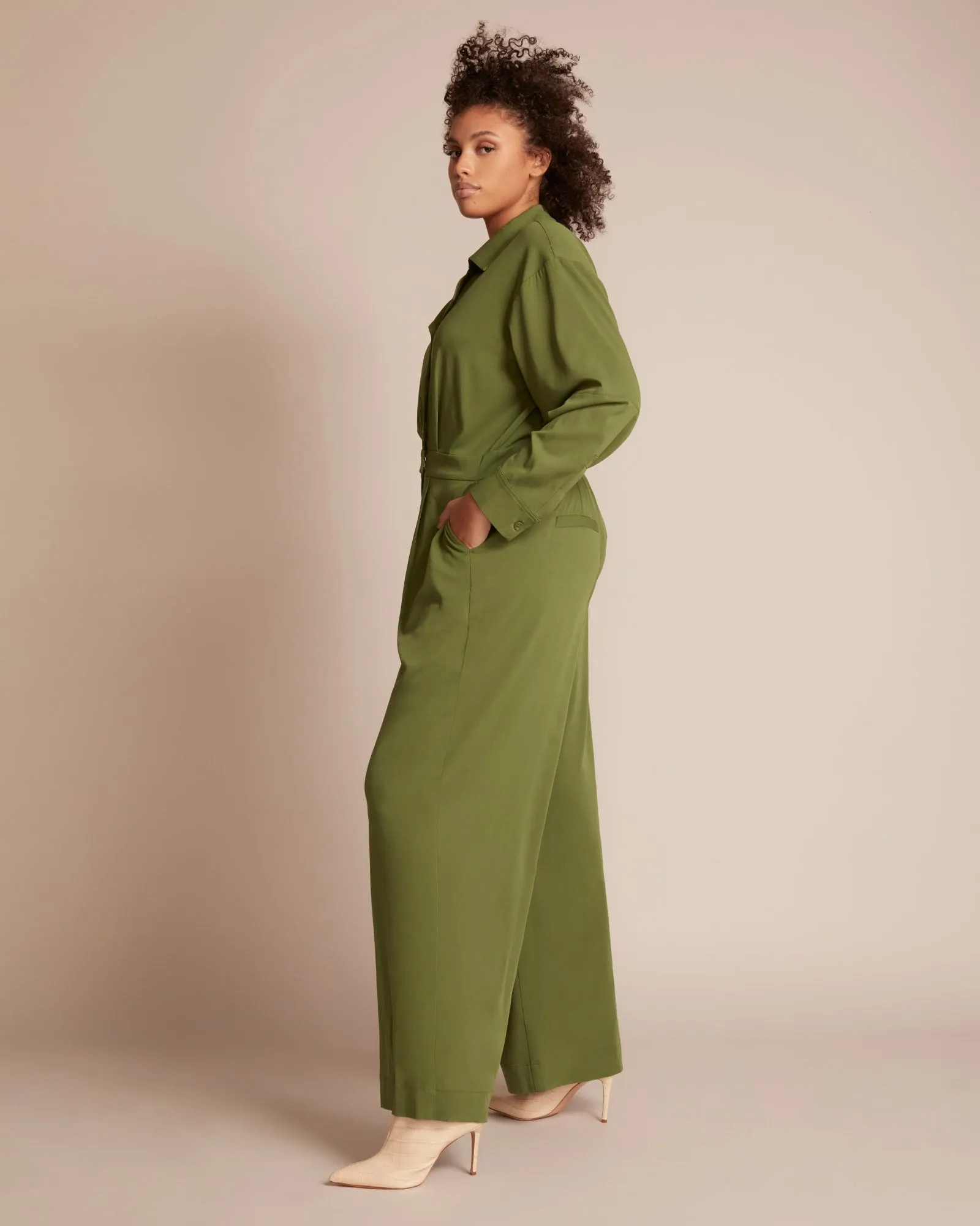 Sheila Jumpsuit | Forest Green