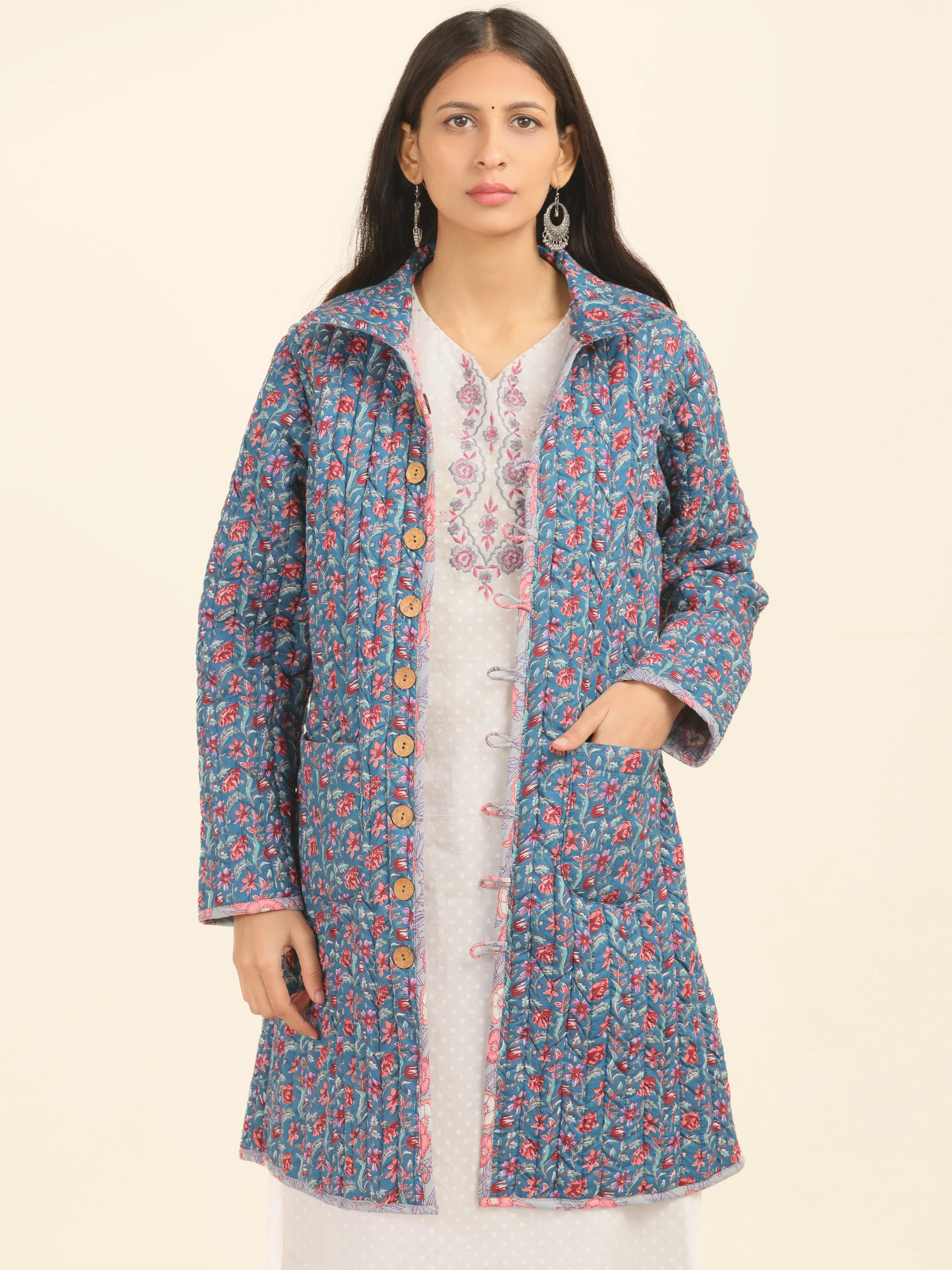 Shishir Zunaira Quilted Reversible Jacket