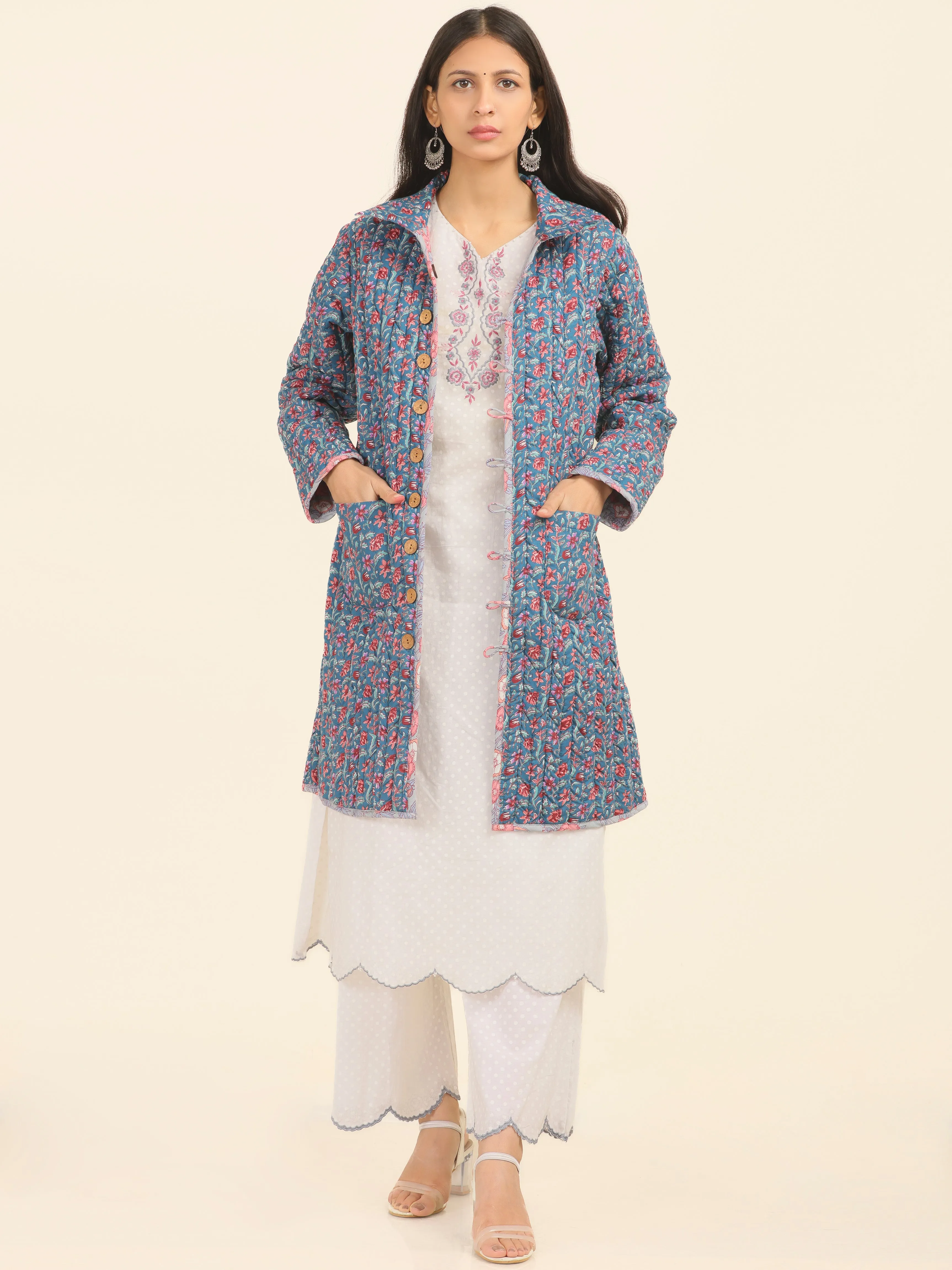 Shishir Zunaira Quilted Reversible Jacket