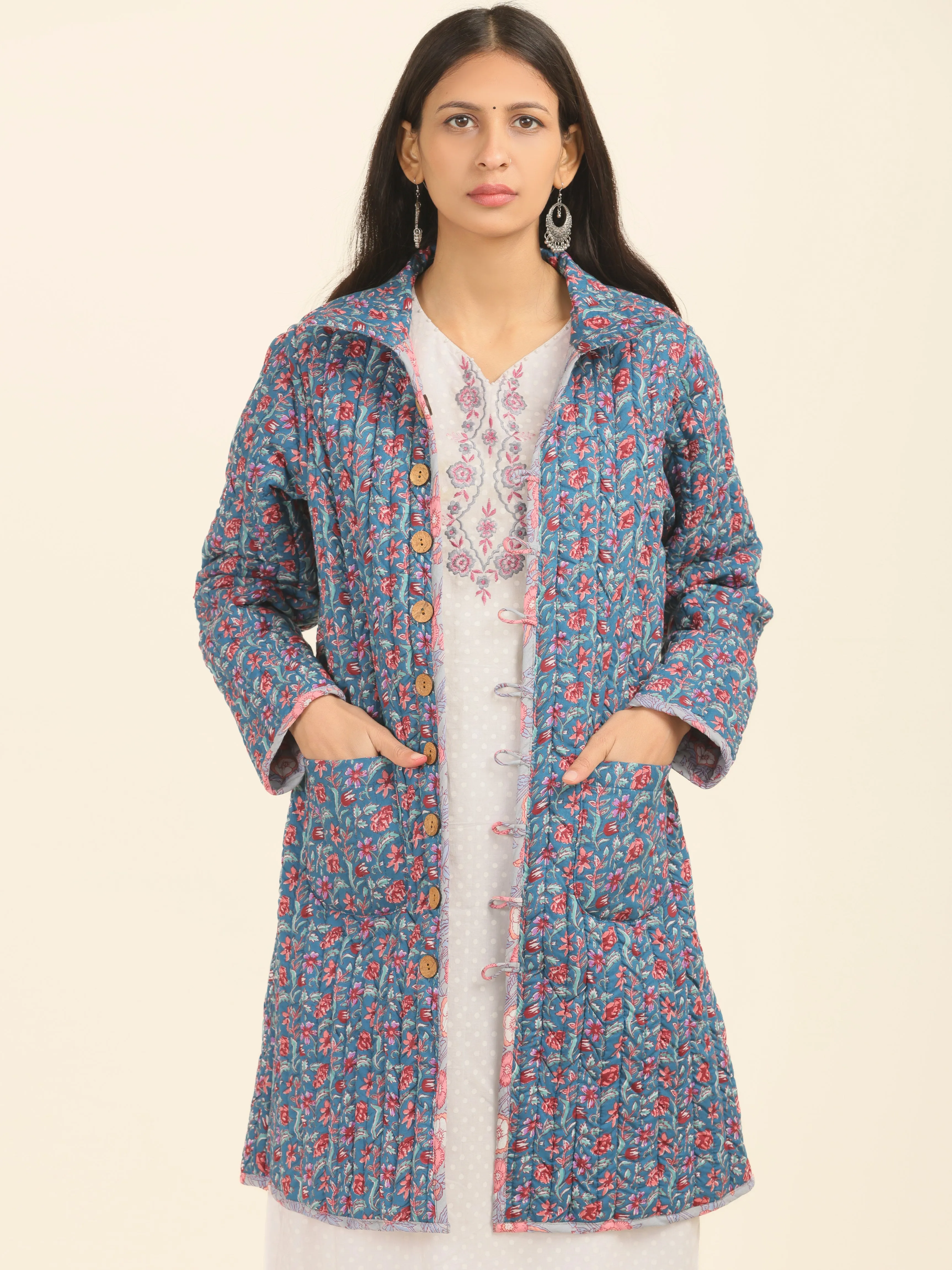 Shishir Zunaira Quilted Reversible Jacket