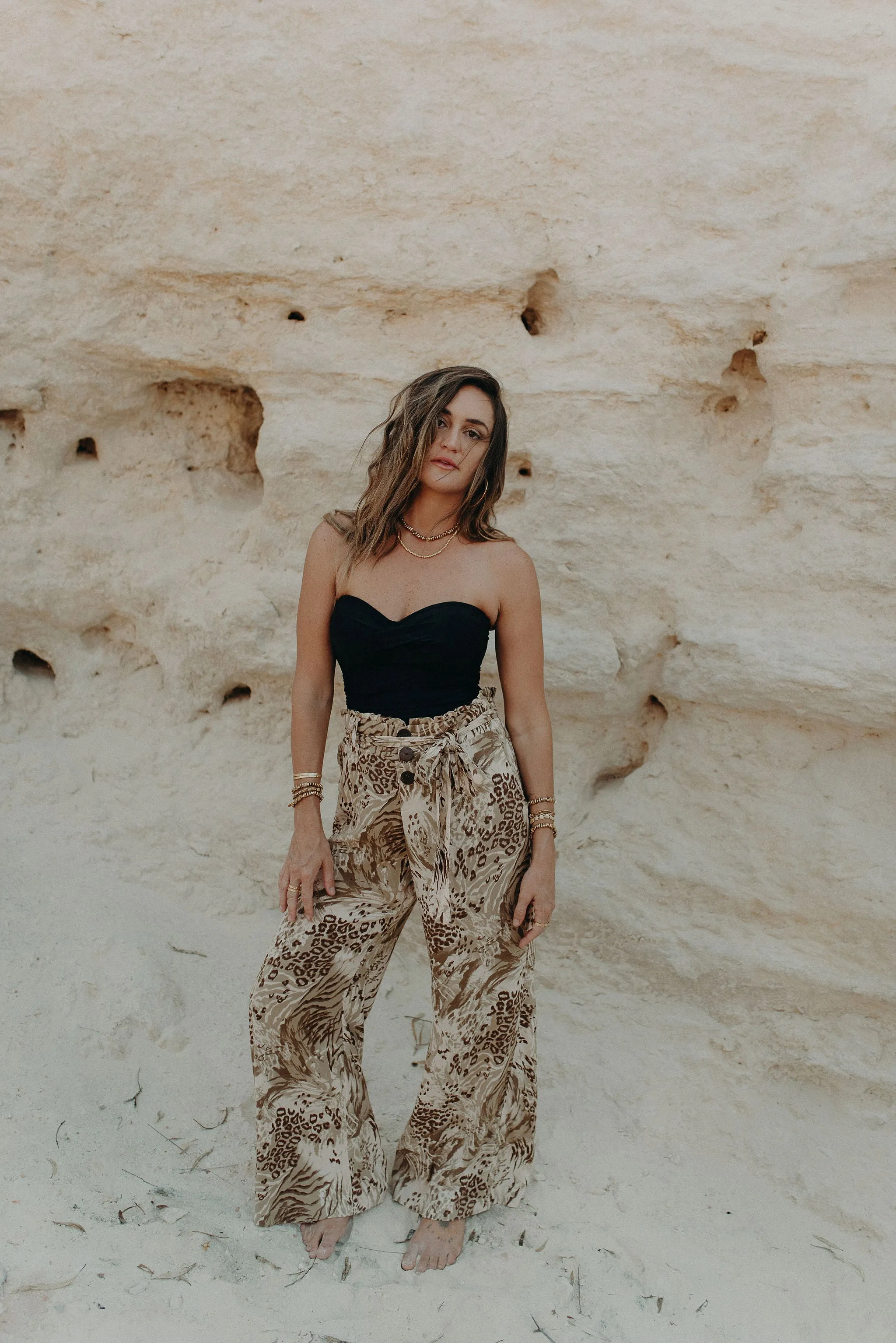 Sienna Wide Leg Pants - jungle