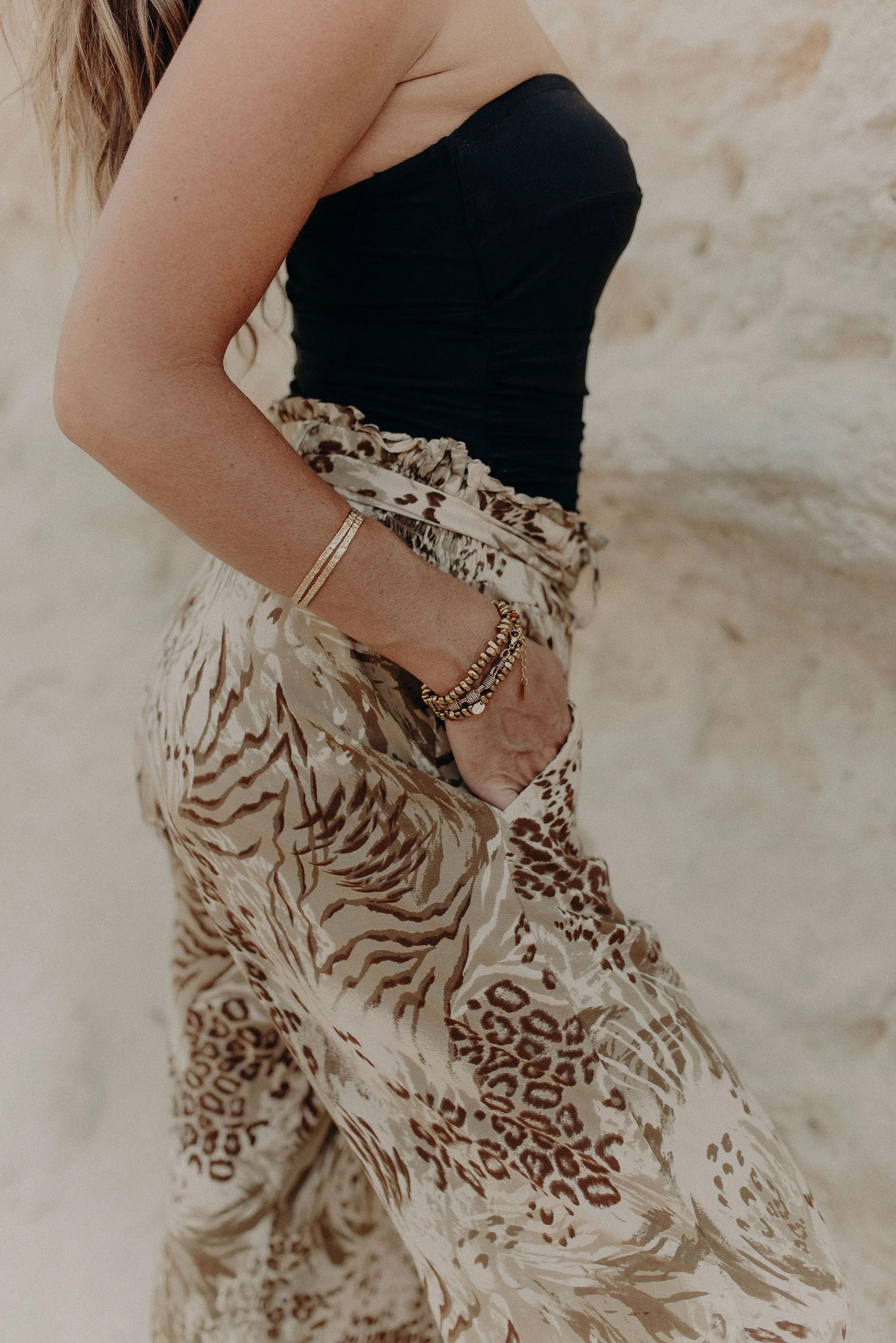 Sienna Wide Leg Pants - jungle