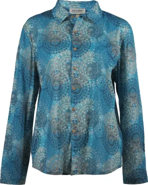 Skhoop Women&#x27;s Flora Shirt Denim Blue | Buy Skhoop Women&#x27;s Flora Shirt Denim Blue here | Outnorth