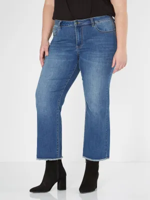 SKY WIDE JEANS - Denim