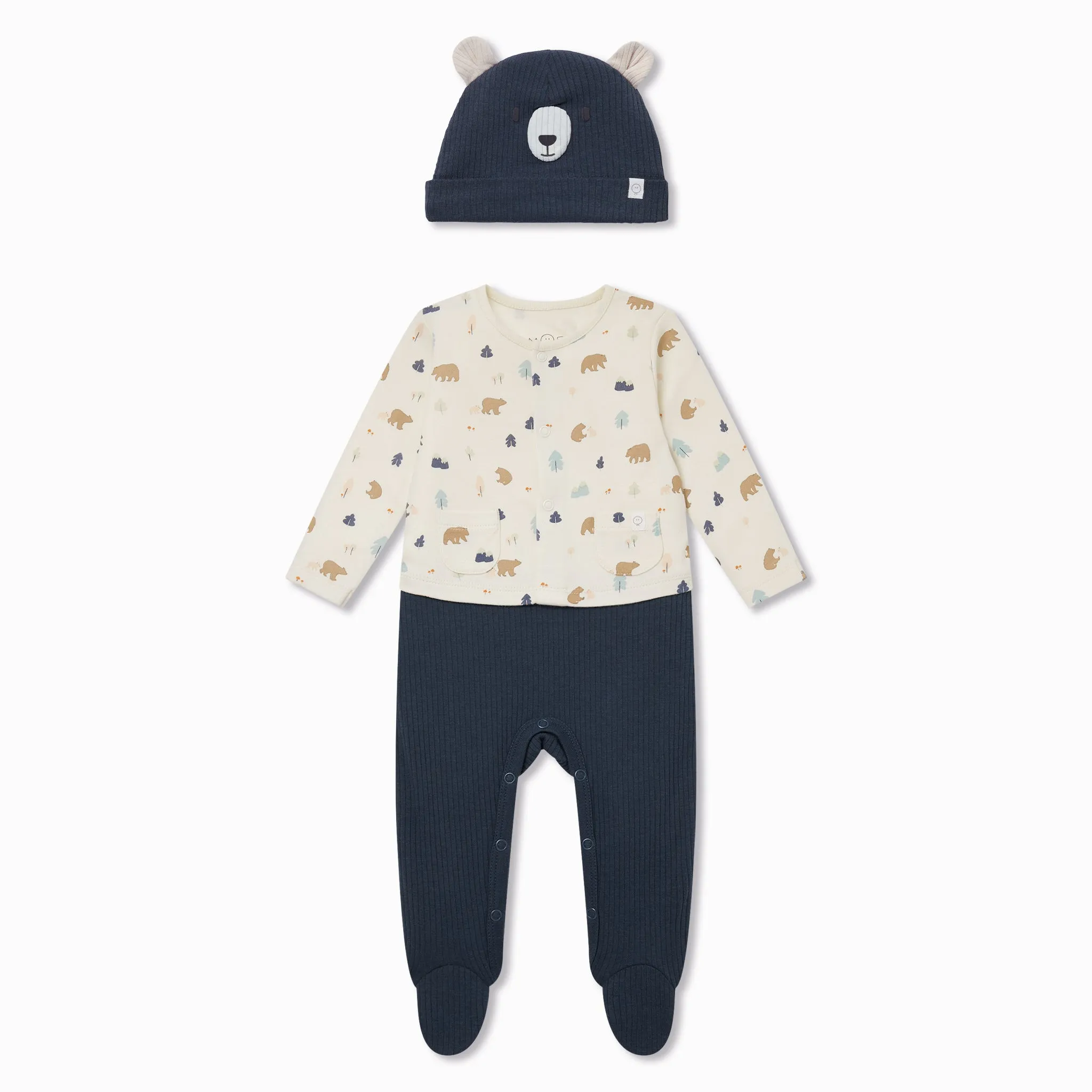 Sleep & Play Jumpsuit & Hat Outfit