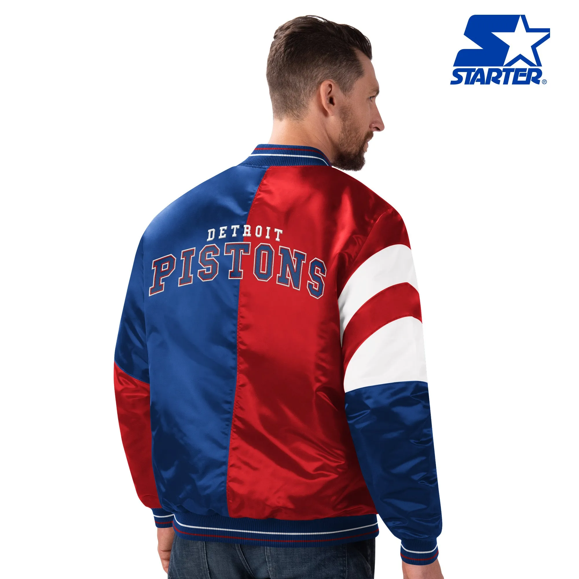 Starter Detroit Pistons Color Block Jacket