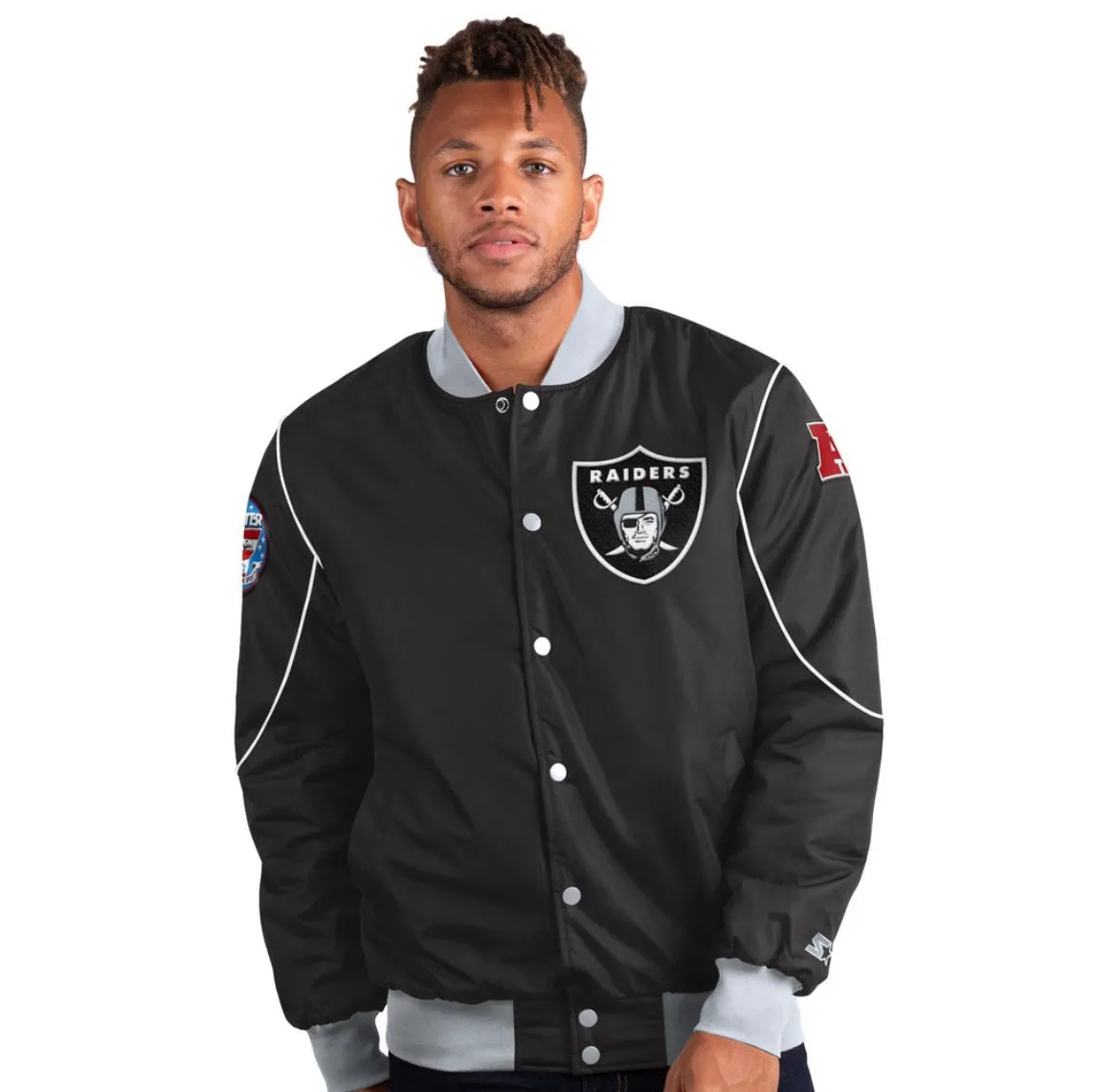 Starter Las Vegas Raiders Stripe Jacket