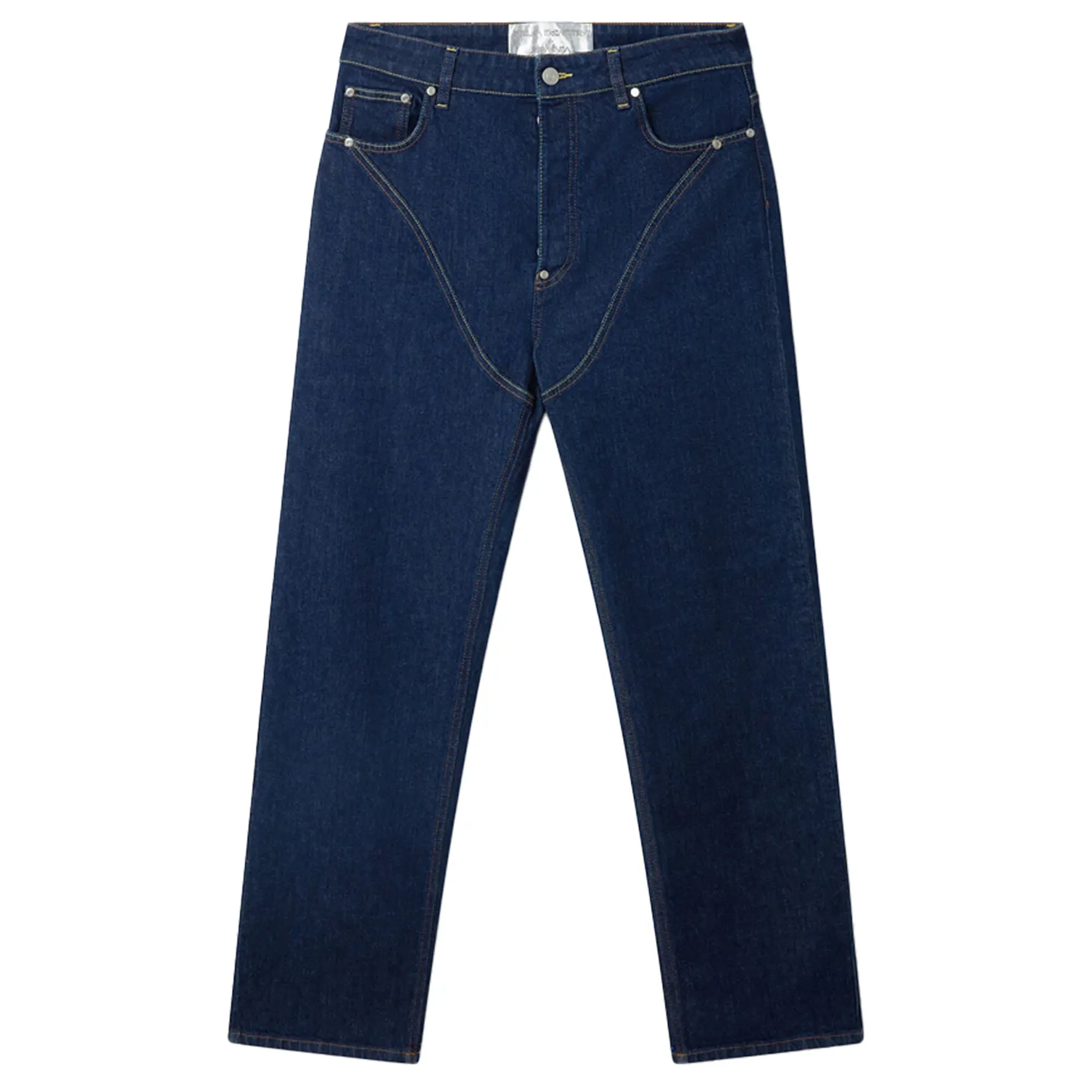 Stella McCartney   Sorayama Platinum Dream Embroidered Mid-Rise Straight-Leg Denim Jeans