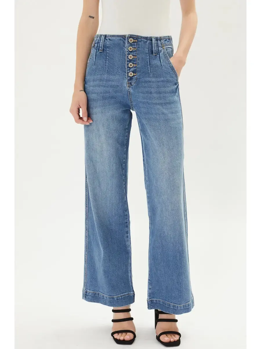 Summer Button Fly Jeans