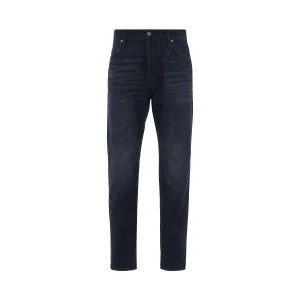 Tapered Vintage Wash Jeans in Blue