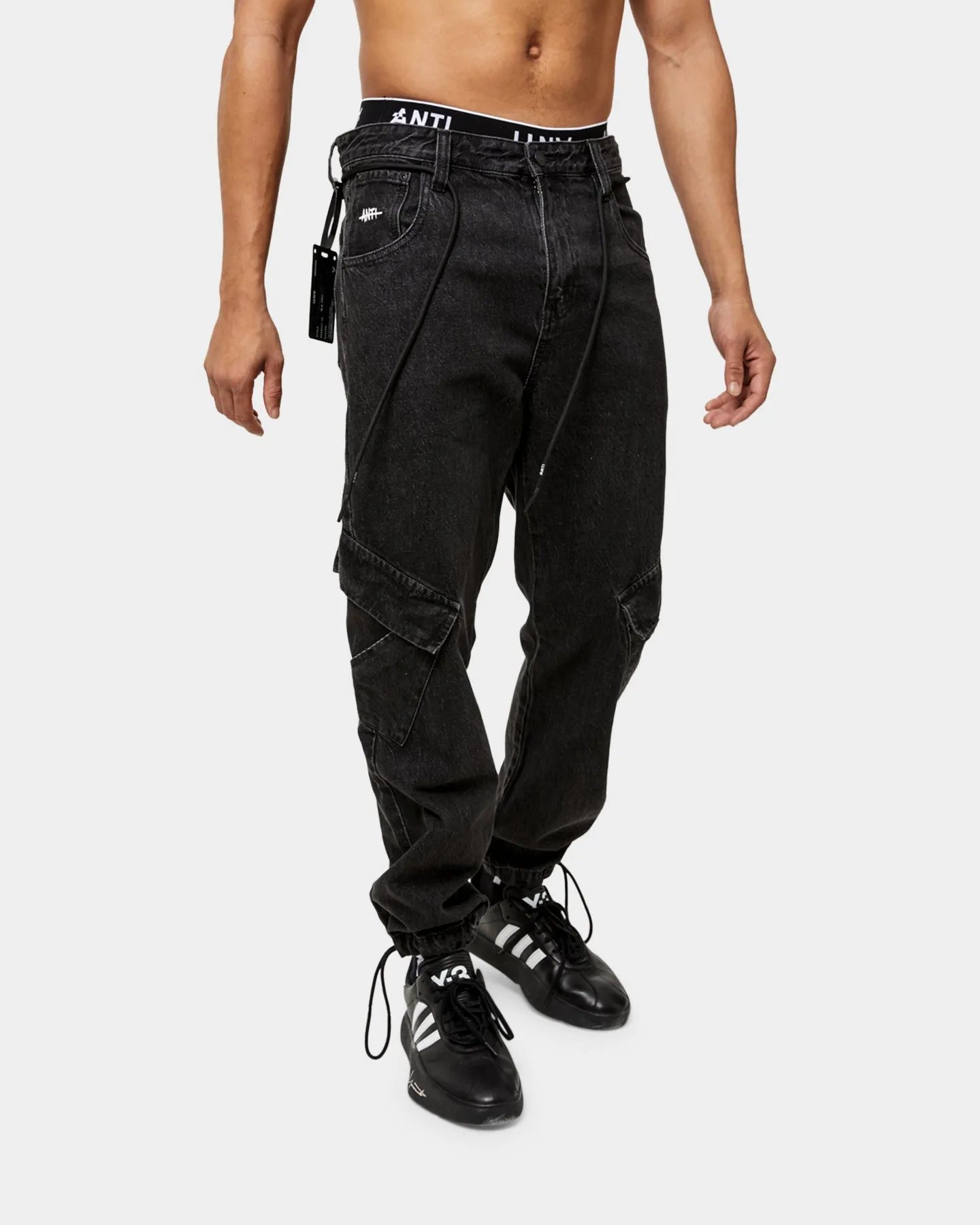 The Anti Order Para Military Relaxed Jeans Stone Wash Black