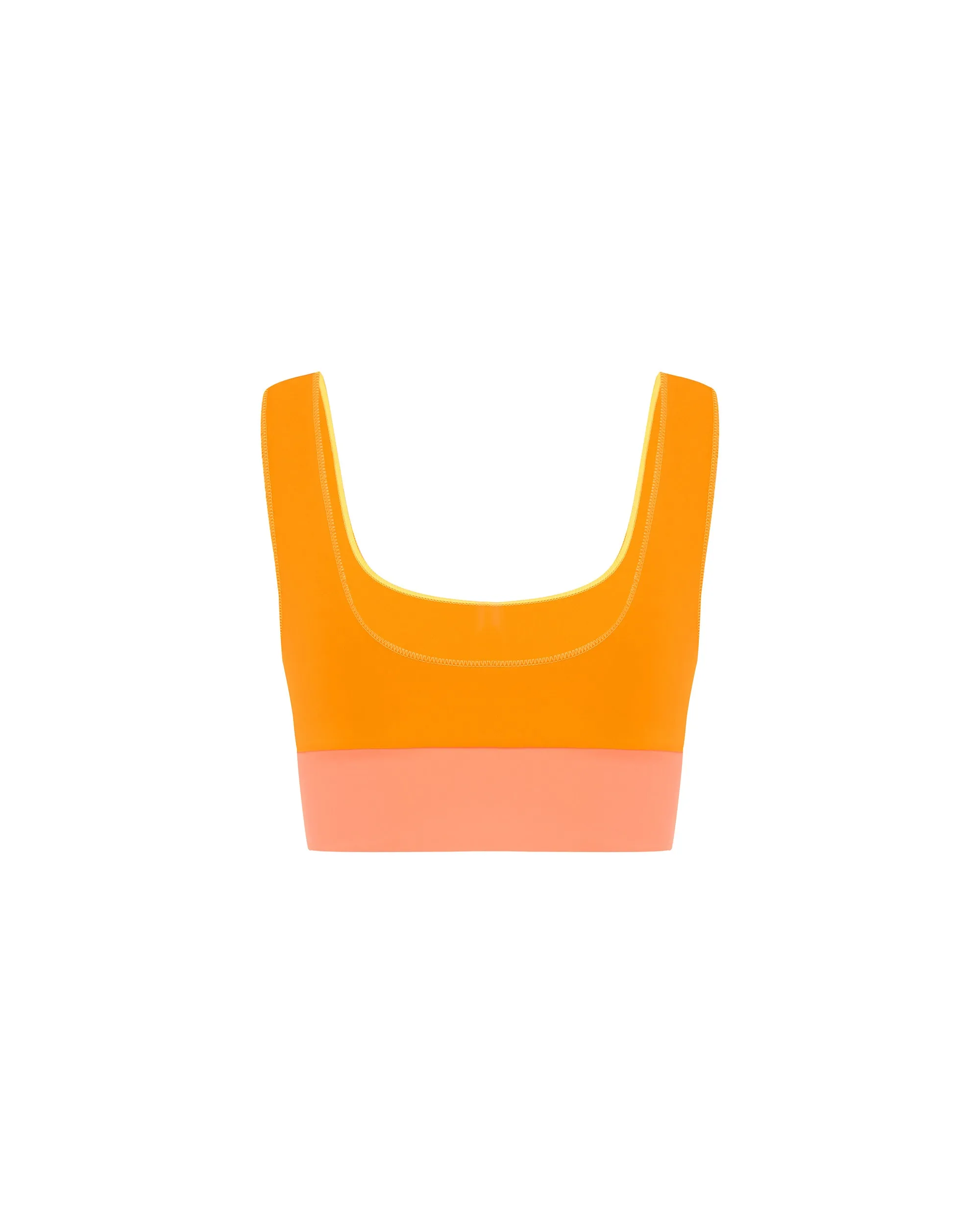 The Contour Crop Top - Peaches