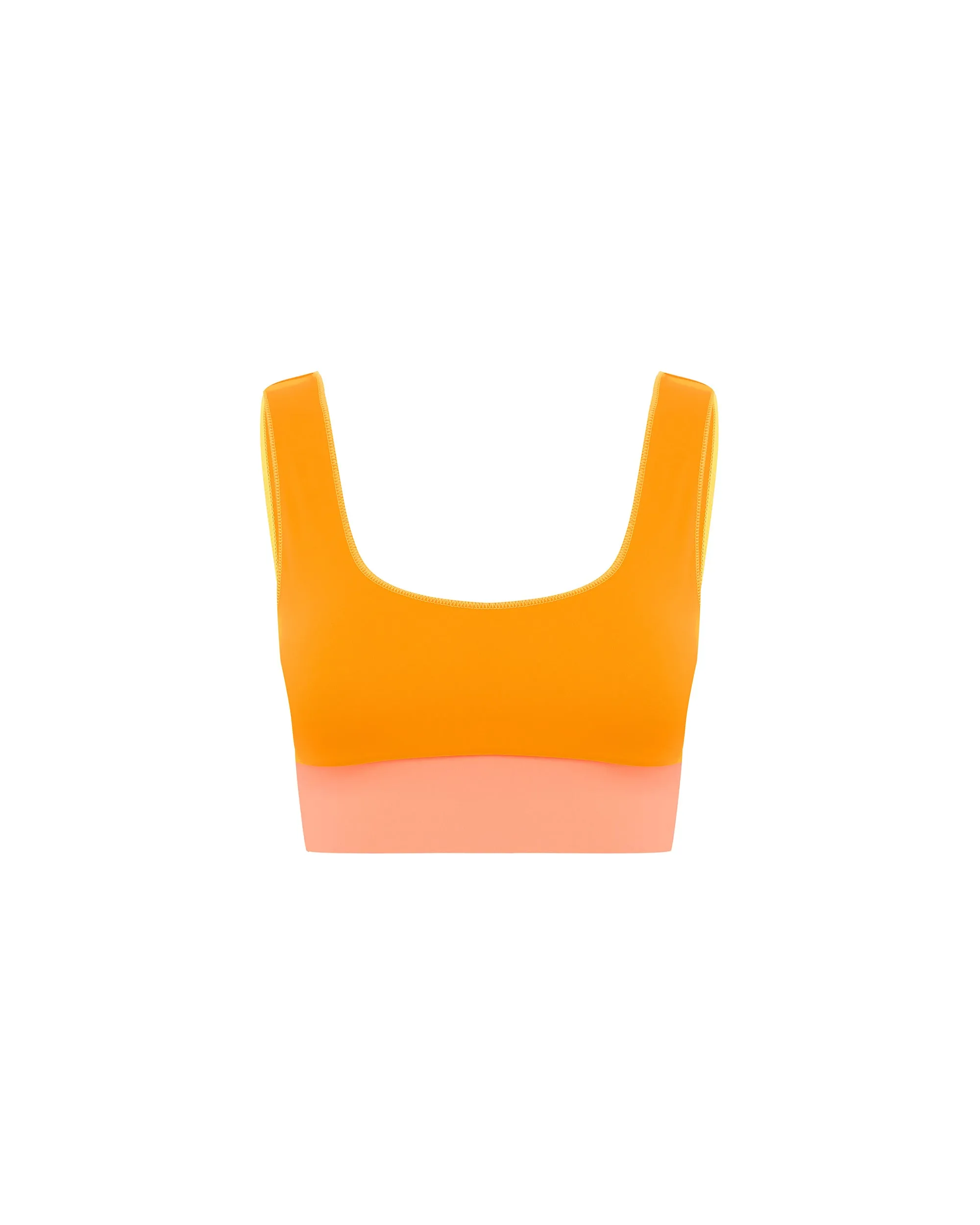 The Contour Crop Top - Peaches