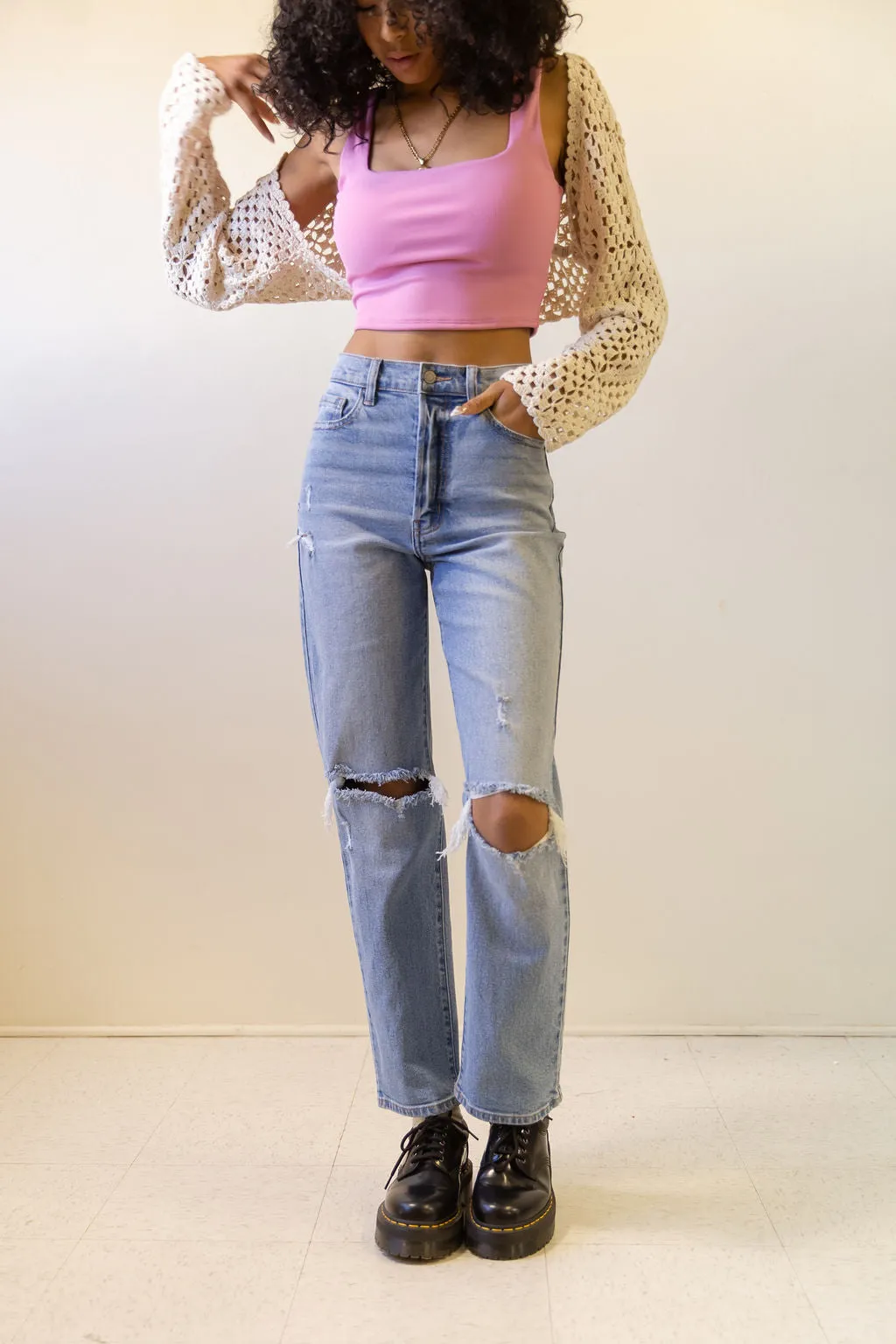 The Denise High Rise Dad Jeans by Nectar Premium Denim