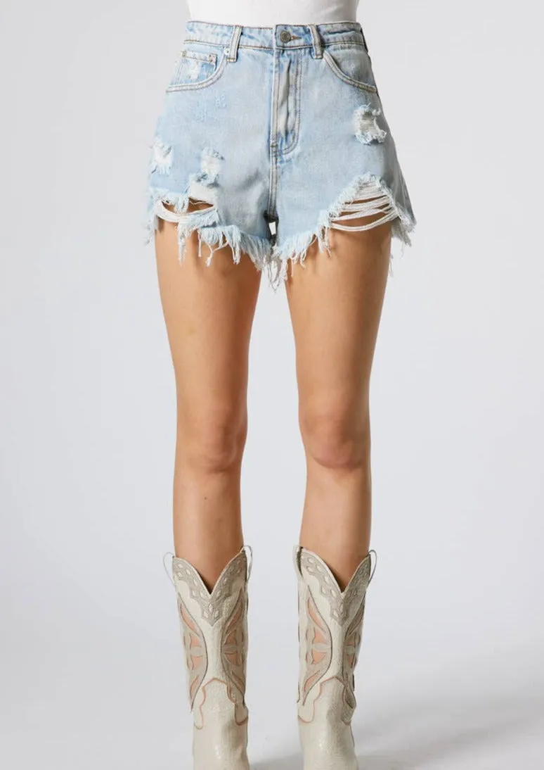 The Perfect Destroyed Denim Shorts