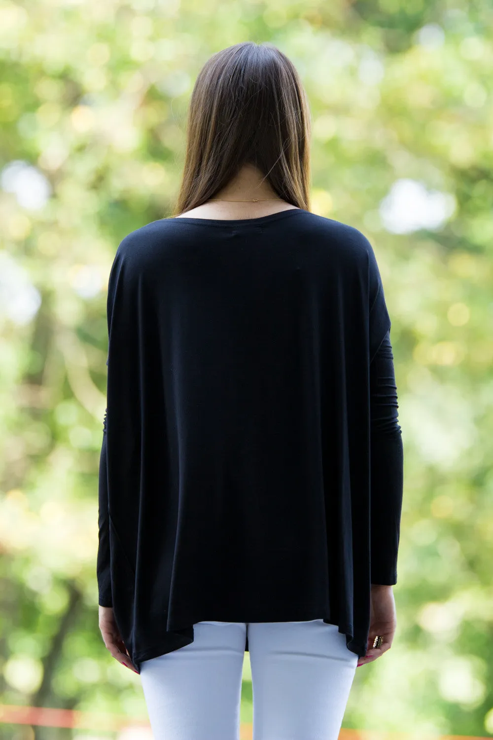 The Perfect Piko Top-Black