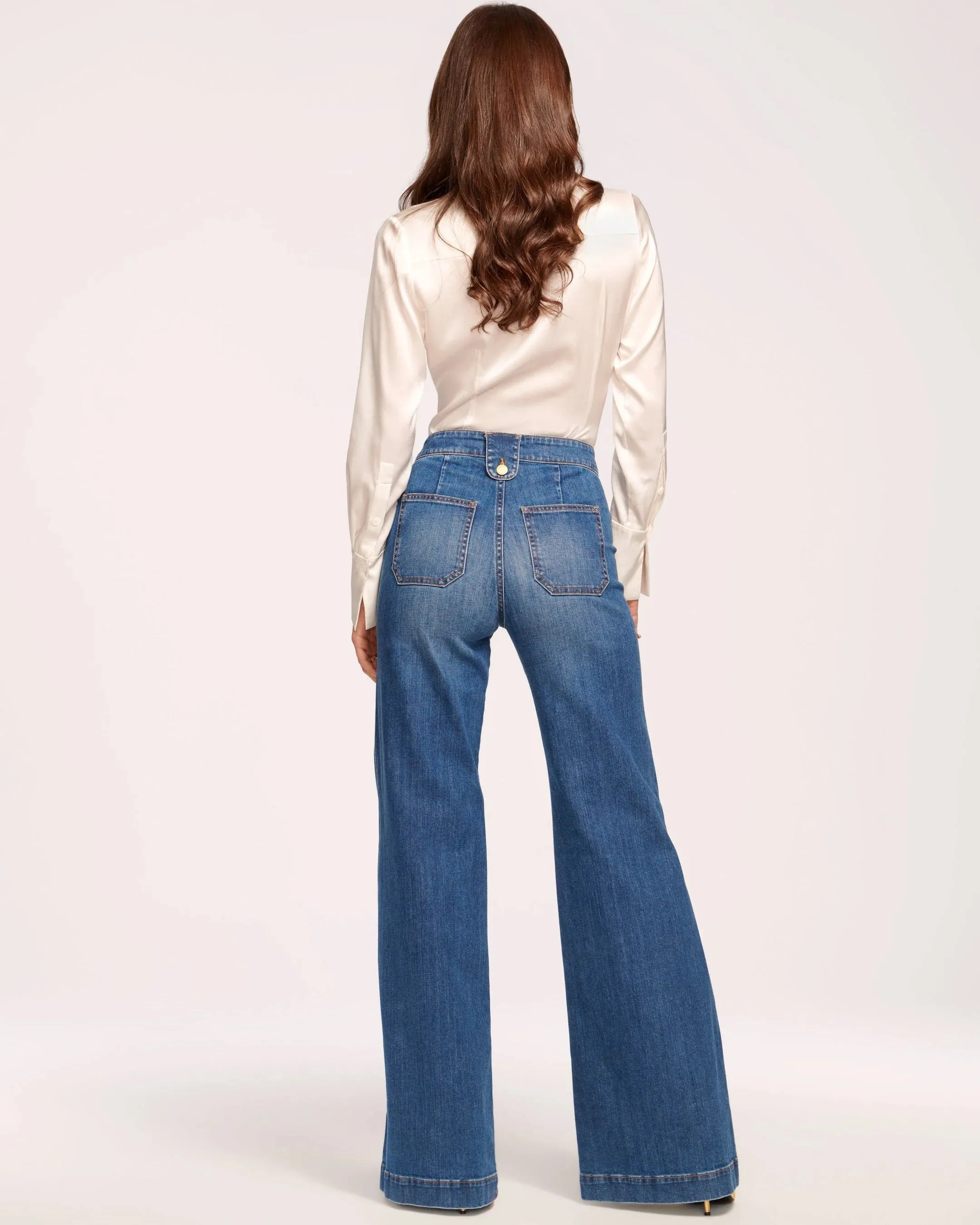 Theodora Wide Leg Jean - Medium Wash