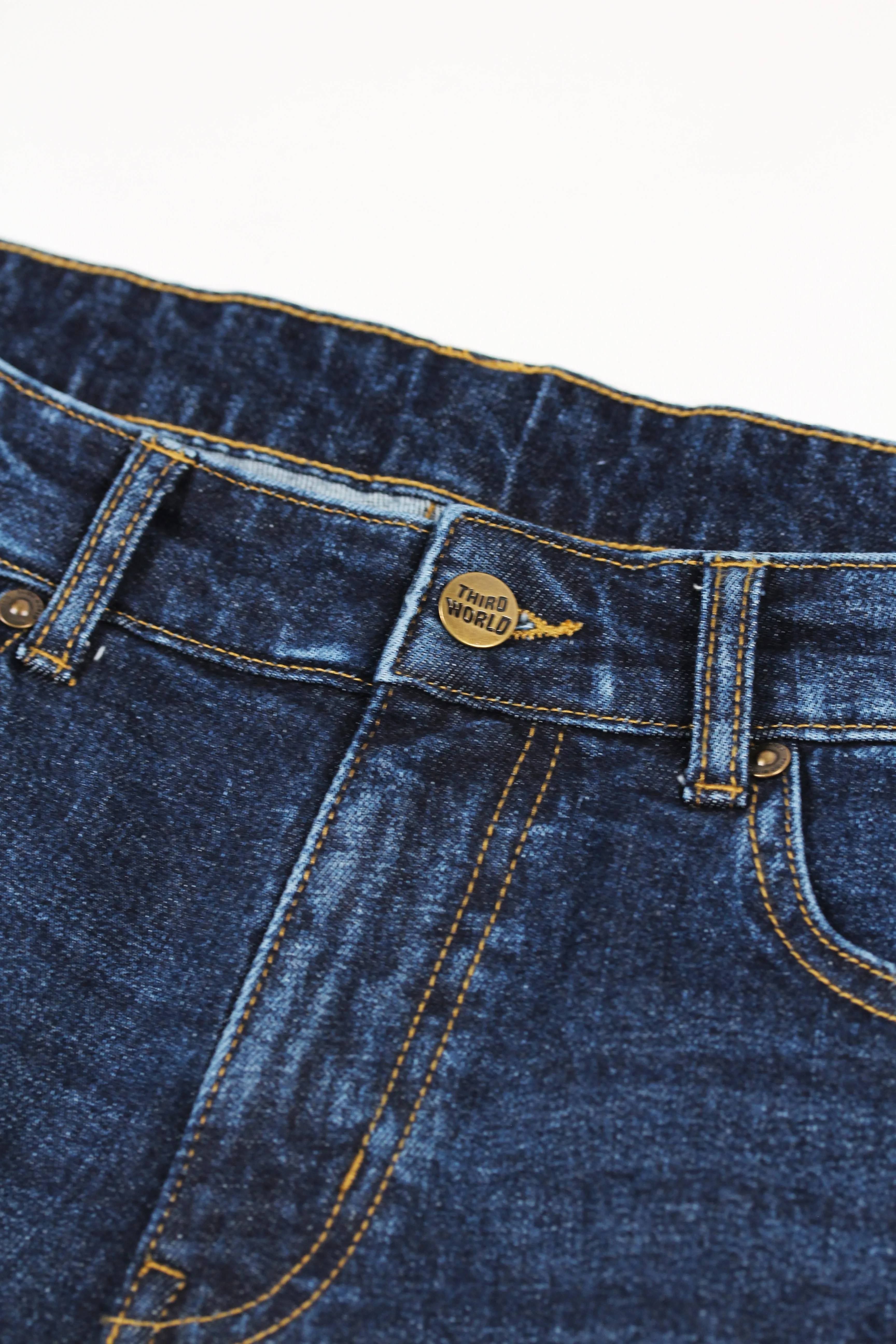 ThirdWorld® Regular Fit Jeans - Men's Vintage Blue Denim - Comfortable All-Day Wear - Versatile Fit - Vintage Blue