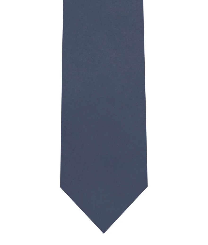 Tie & Pocket Square - Denim Blue