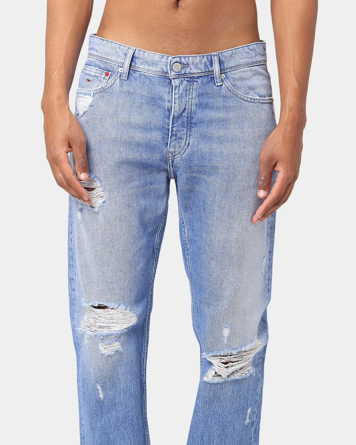 Tommy Jeans Ethan Relaxed Straight Leg Jeans Denim Light