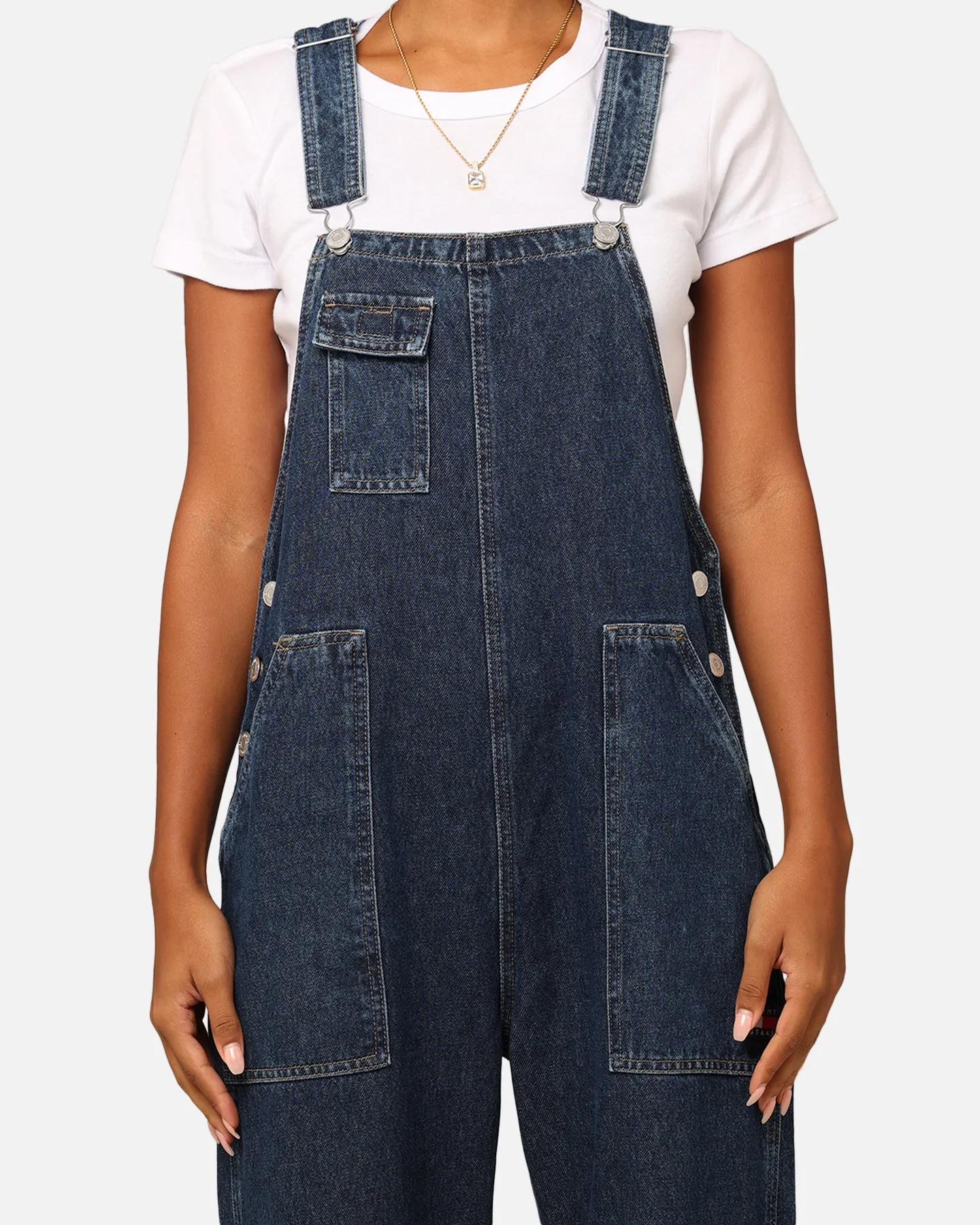 Tommy Jeans Women's Workwear Dungaree Denim Dark