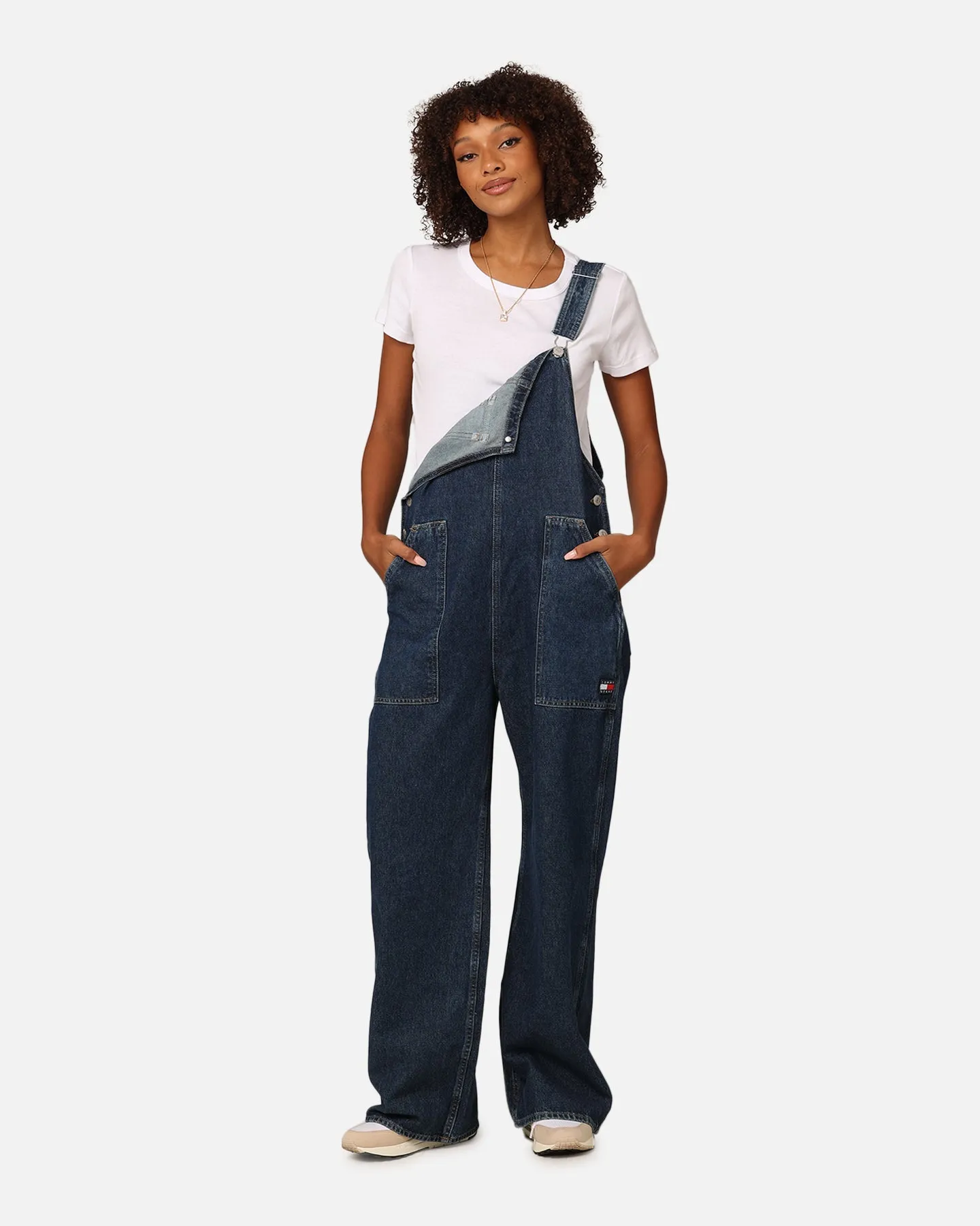 Tommy Jeans Women's Workwear Dungaree Denim Dark