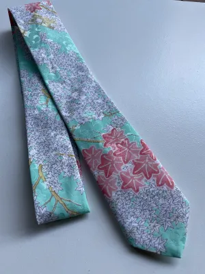 Turquoise and Maple Necktie