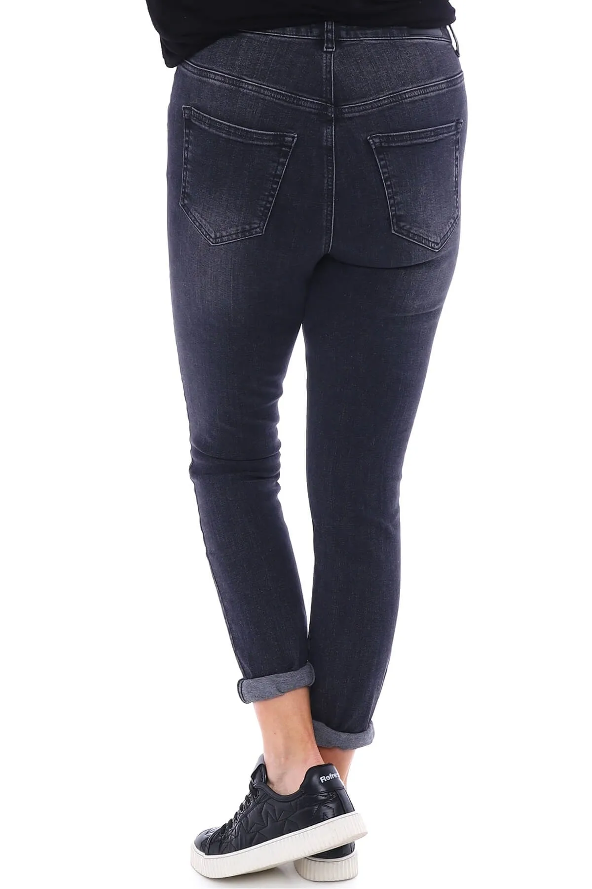 Vero Moda Black Washed Denim Jeans Black