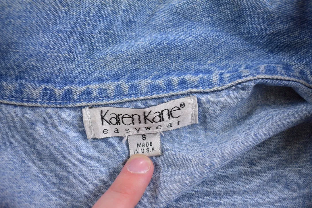 Vintage 1990s Karen Kane Denim Jean Jacket