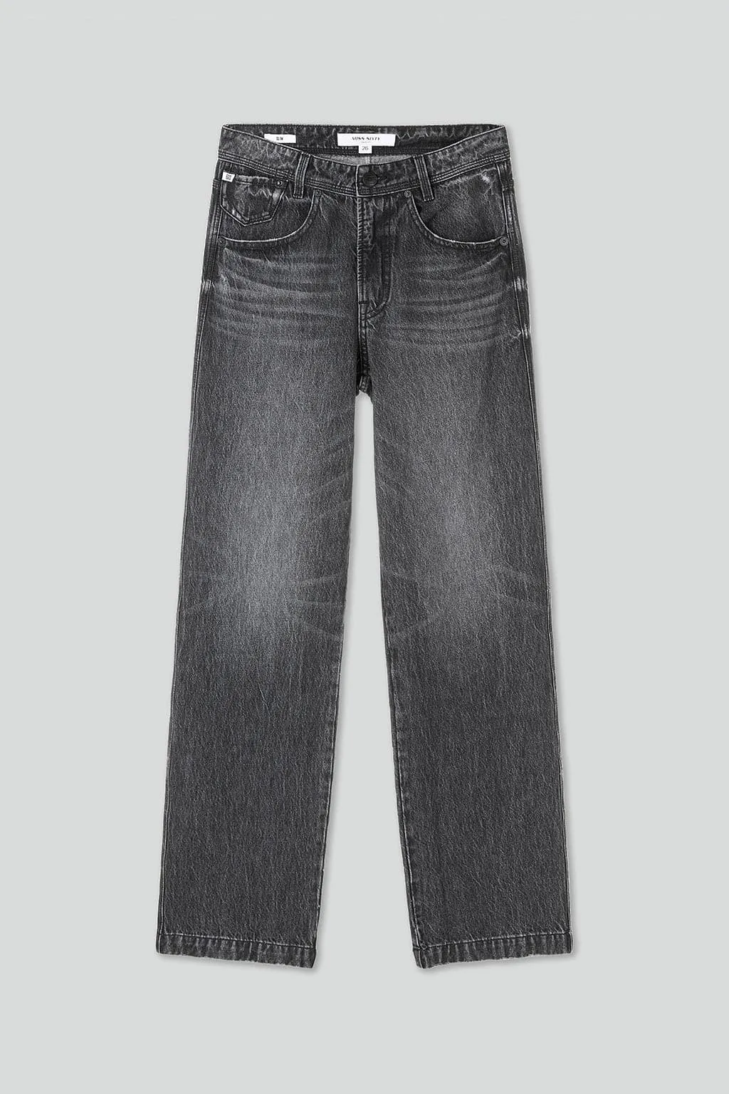 Vintage Straight Fit Jeans In Black