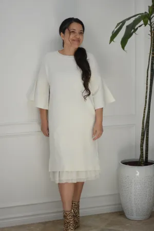 Violet Ivory Knit Dress