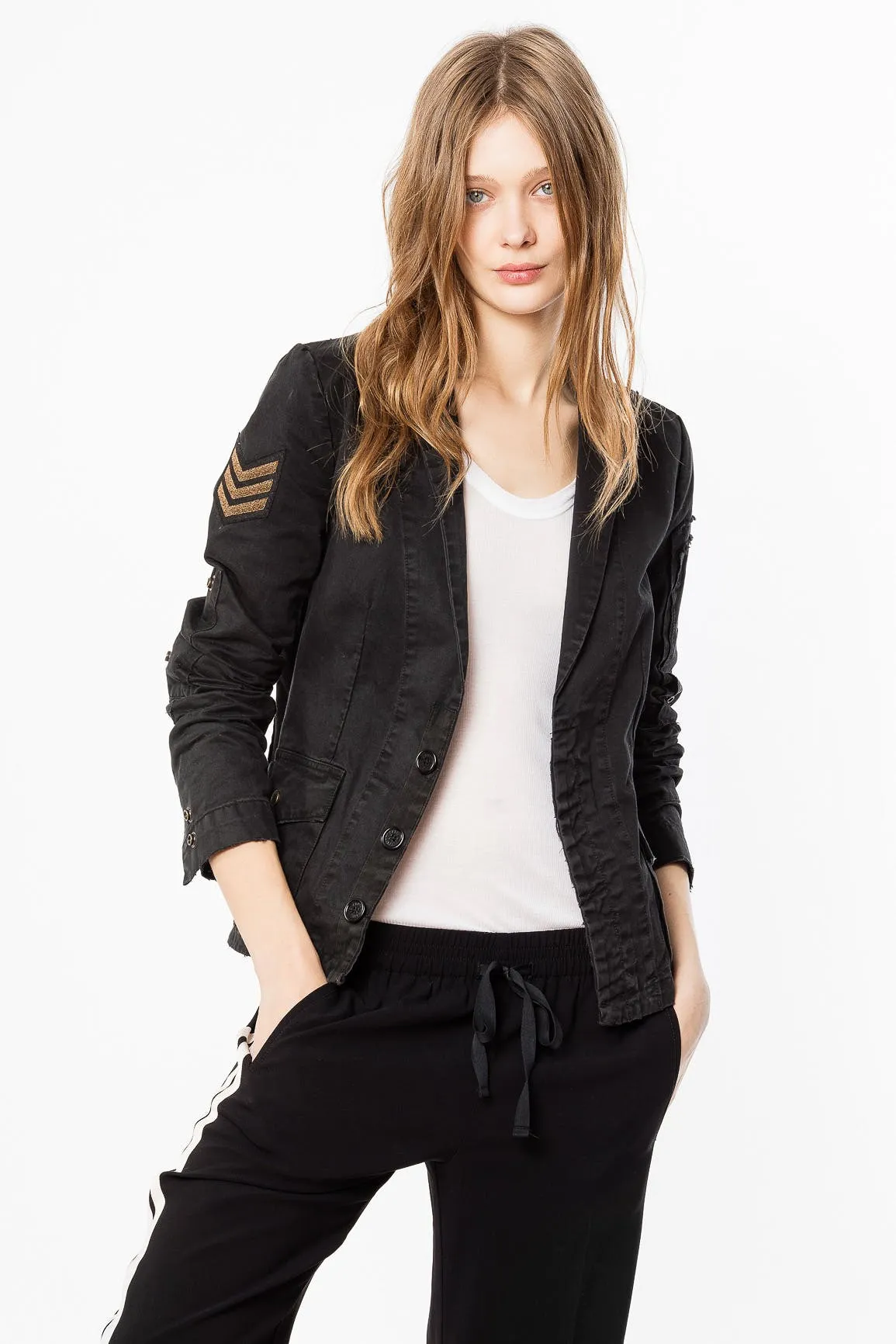 Virginia Grunge Jacket - Black