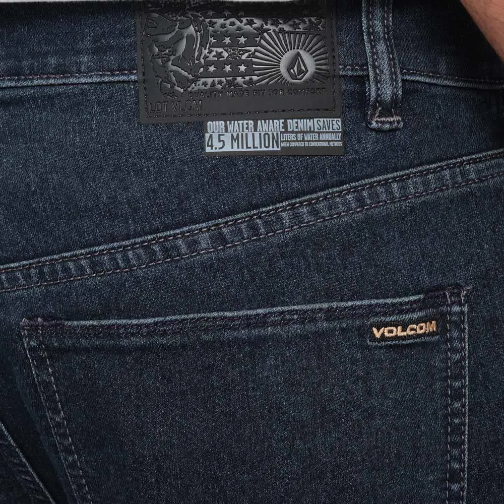 Volcom Billow Tall Denim Jeans Stormy Sea